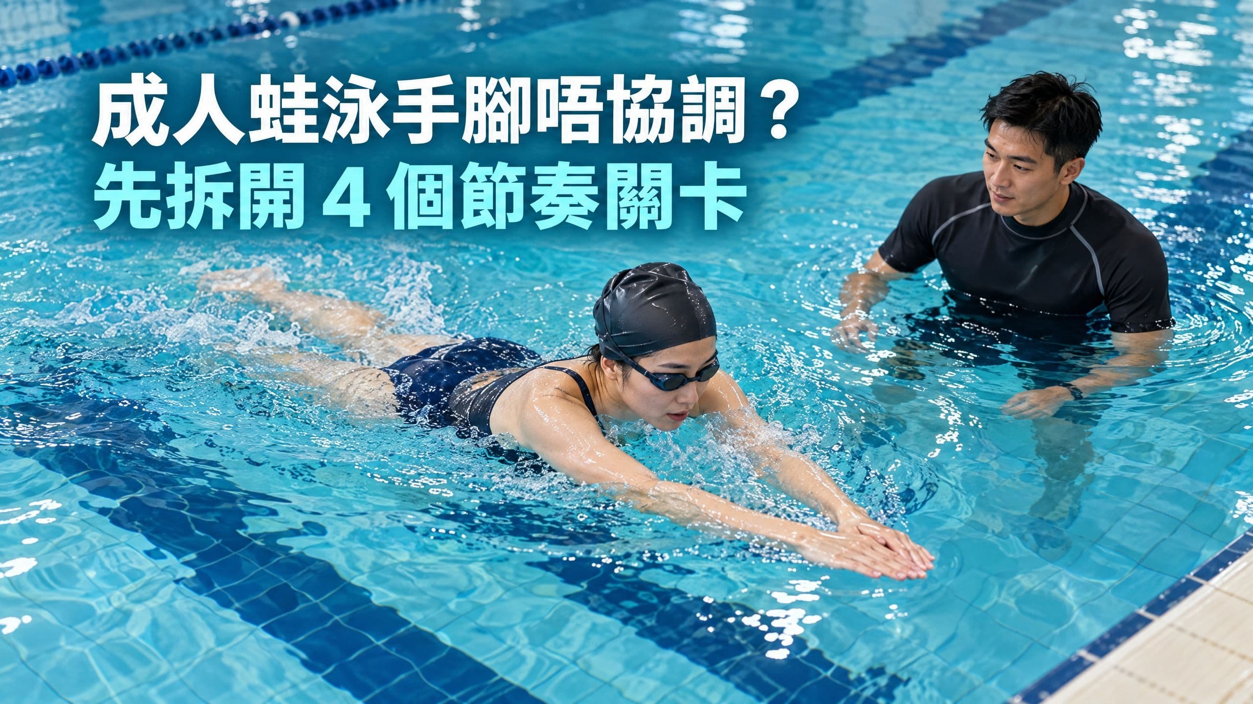 成人蛙泳手腳唔協調?先拆開 4 個節奏關卡