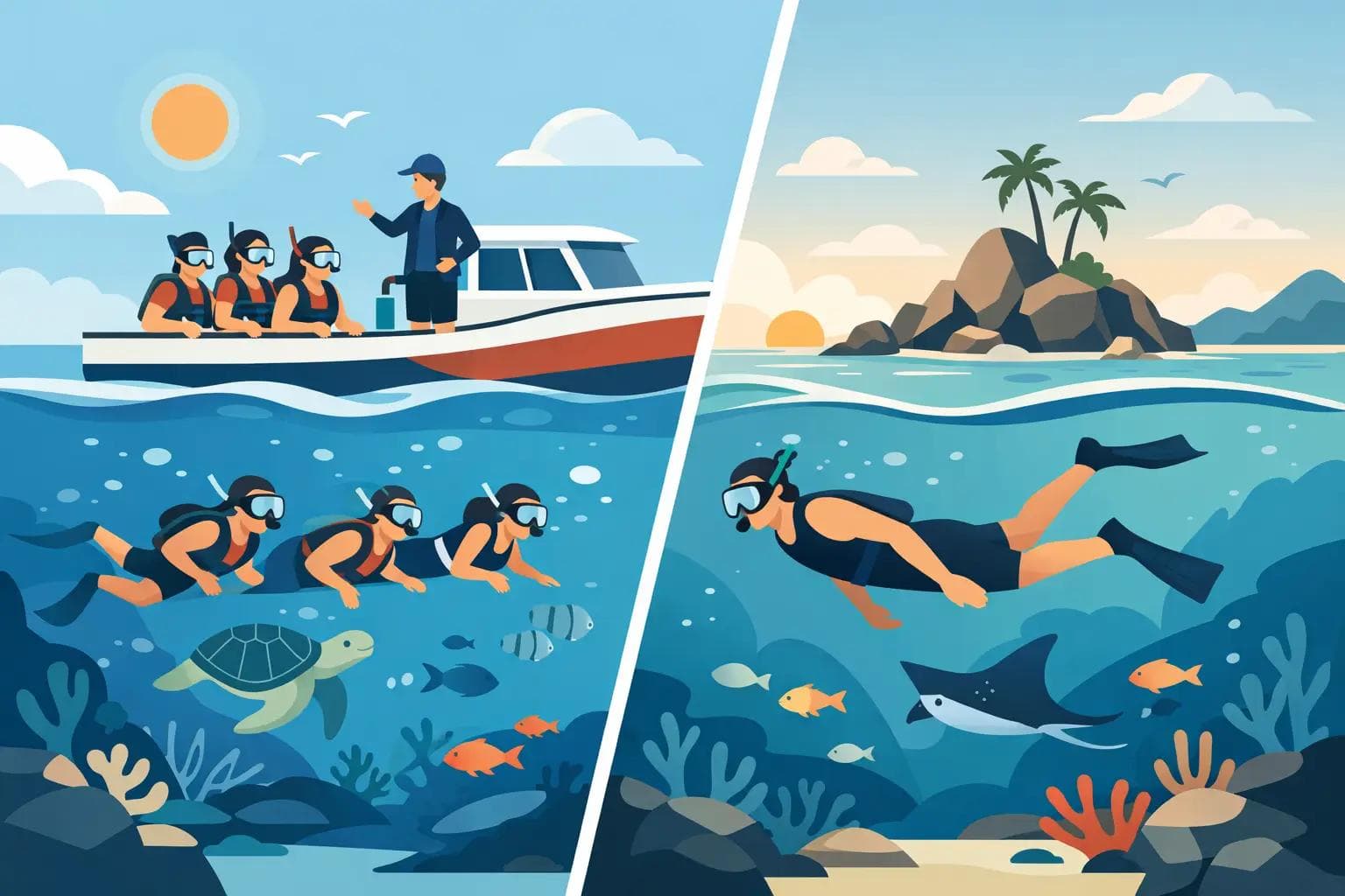 海泳跟團 vs 自由下海,哪種更適合你?